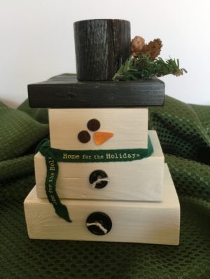 Wooden Snowman - Image 2