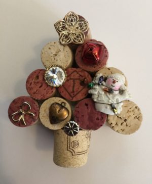 Wine Cork Christmas Tree Snowman