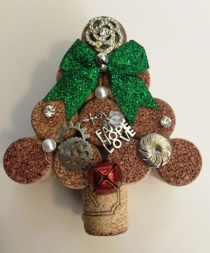 Wine Cork Christmas Tree Faith