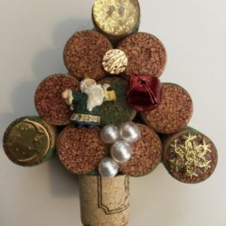 Wine Cork Christmas Tree Santa