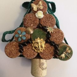 Wine Cork Christmas Tree Sun