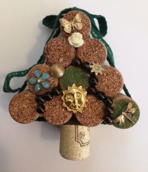 Wine Cork Christmas Tree Sun
