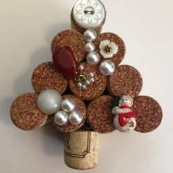 Wine Cork Christmas Tree Pearls