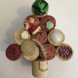 Wine Cork Christmas Tree Angel
