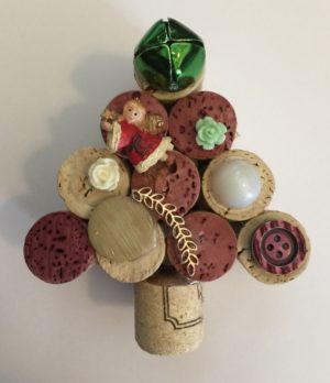 Wine Cork Christmas Tree Angel