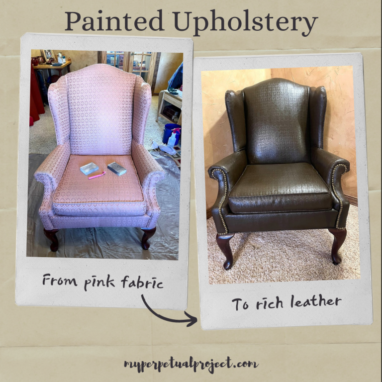 Let's Paint Upholstery to Look Like Leather!