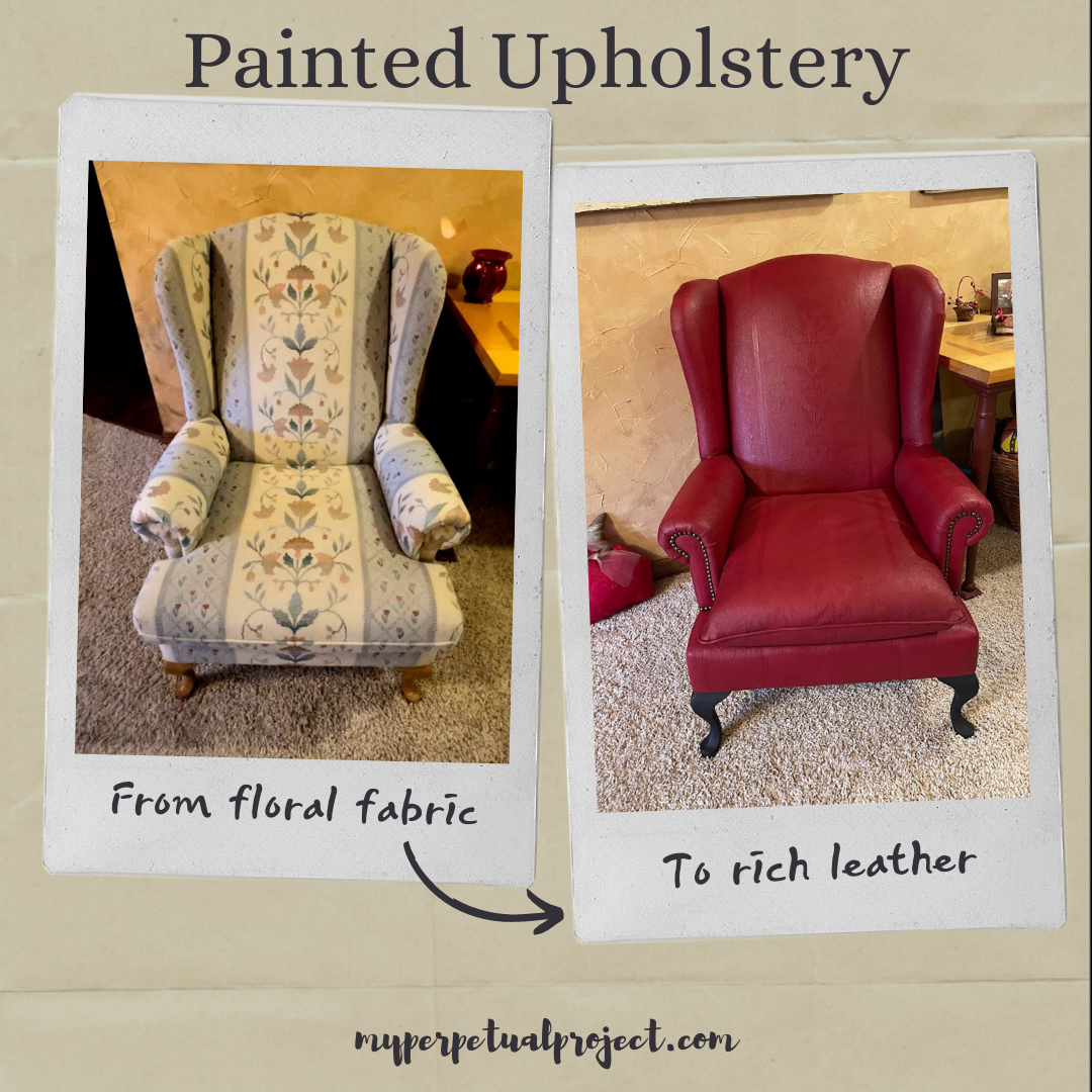 Let's Paint Upholstery to Look Like Leather!