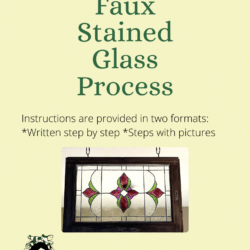 instruction manual for faux stained glass